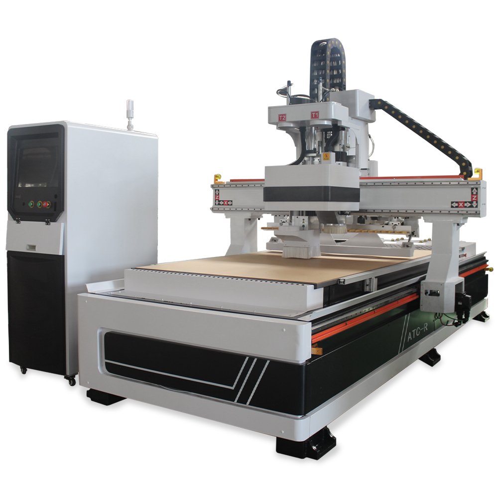 Hot Comprehensive Door Production Line CNC Router Automatic Tool Change Furniture Machining Center Wood Polishing Machine